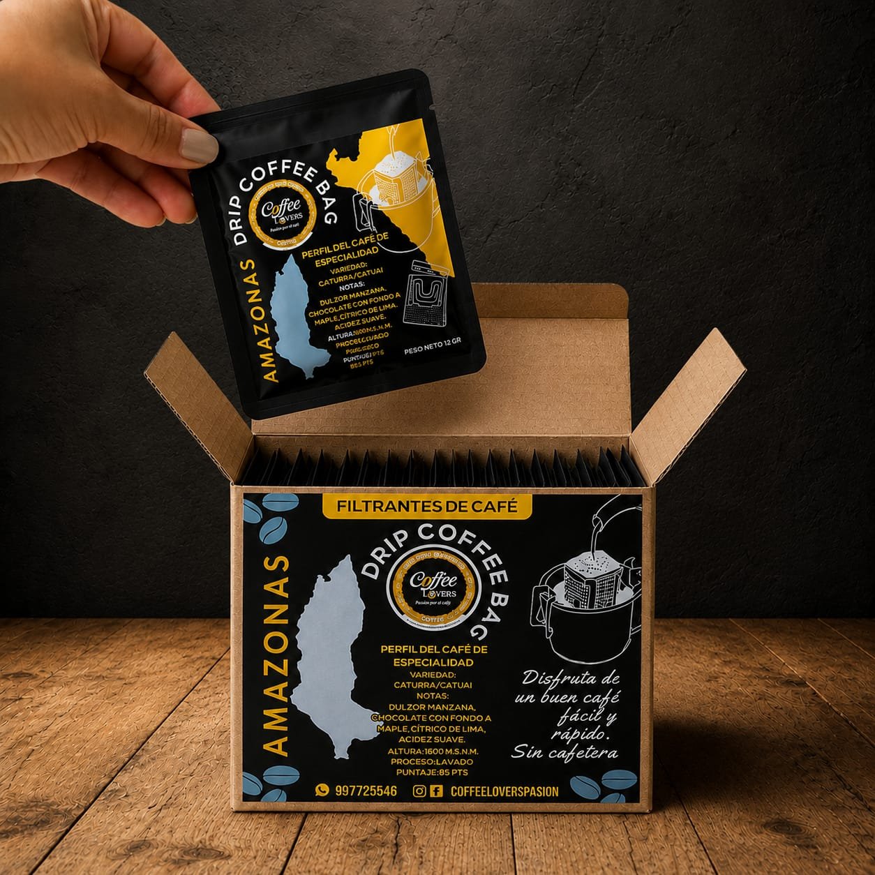 30-drip-coffee-bag-amazonas-1 Café de Especialidad Cajamarca 500g Molido/Grano - Imagen 1
