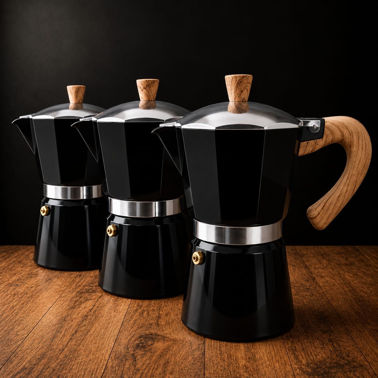 cafetera 4 Cafetera Italiana – 6 Tazas - Color negro - Imagen 1
