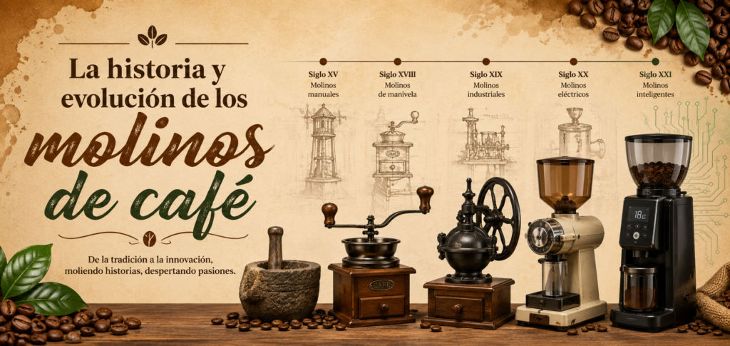 La historia y evolución de los molinos de café