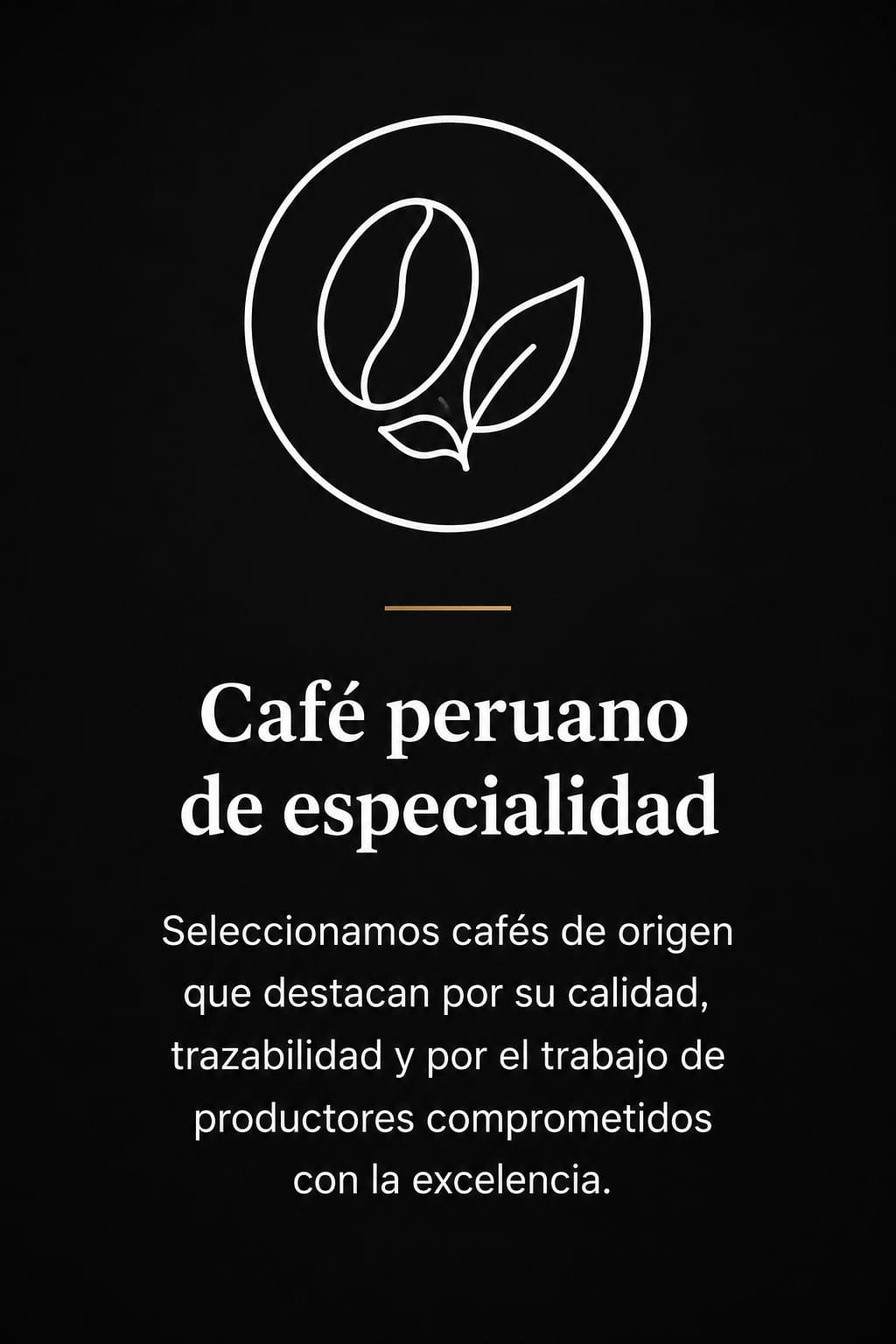 Café peruano
de especialidad
