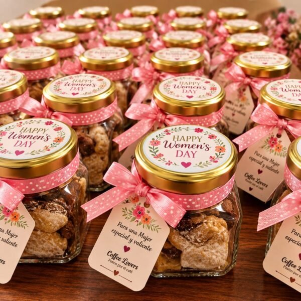 Jars de alfajores con majar blanco